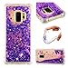 Produktbild Hancda Hülle für Samsung Galaxy S9, Hülle Case Glitzer Flüssig Durchsichtig Transparent Handyhüllen für Samsung Galaxy S9, Schutzhülle Silikon Stoßfest Cover für Samsung Galaxy S9,Dark Purple