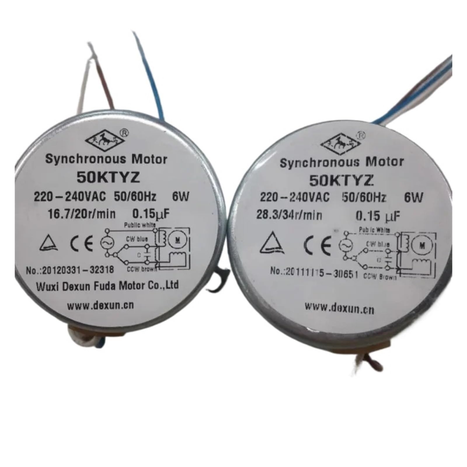 50KTYZ Klauenpol-Permanentmagnet-Synchronmotor 220 V, Mikro-Wechselstrom-Untersetzungsmotor bis 6 W(50-60 RPM)