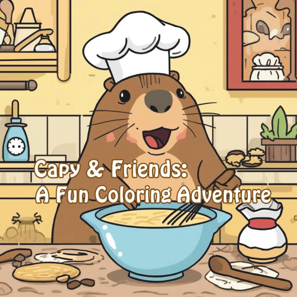 Capy & Friends: A Fun Coloring Adventure