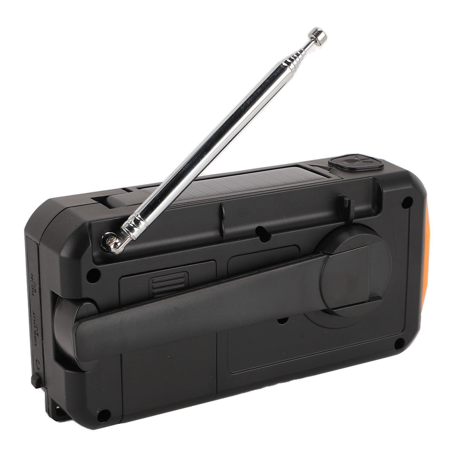 Radio d'urgence à Manivelle Solaire-AM/FM/SW, Alarme SOS, Chargement USB, Haute sensibilité, Lampe de Poche LED pour Camping en Plein Air