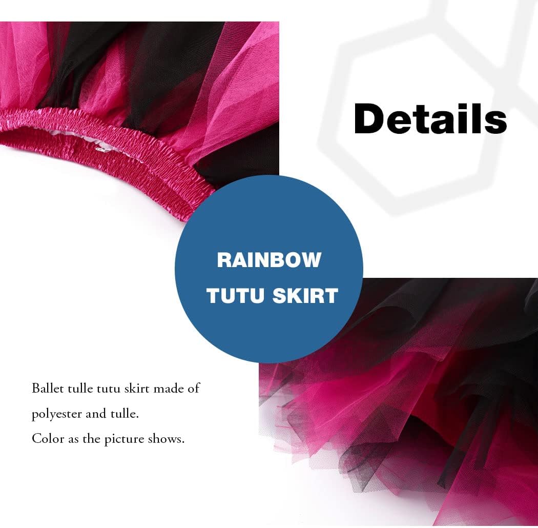 Layered Tutu Skirt Tulle Dance Tutu Ballet Skirts Festival Tutu Costume for Women and Girls - Image 7