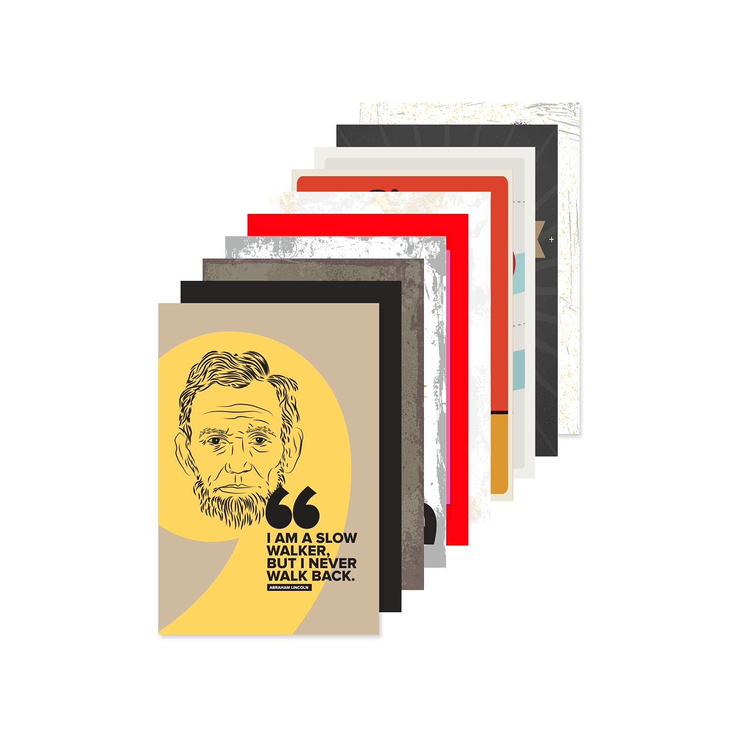 PAPER PLANE DESIGN Quote and Motivational Poster Set of 10 (Size 45 x 30 cm) (Poster-A7)