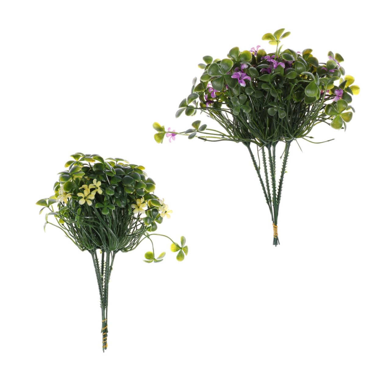DECHOUS 2 Sets Simulierte Mini-sukkulenten Kunststoff-blumendekoration Dürreresistent Stilvolles Grün für Ihren Wohnraum Stück