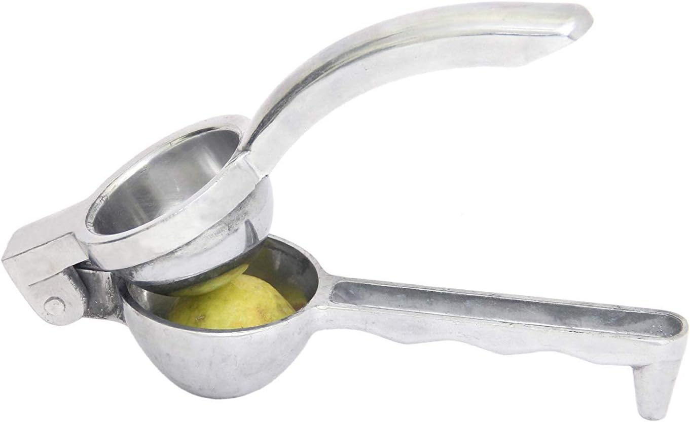 Lemon Squeezer Steel Polish, Nimbu Presser for Kitchen shikanji, Lemon Juice Extractor , Food grade aluminium , heavy duty, 1 Piece.