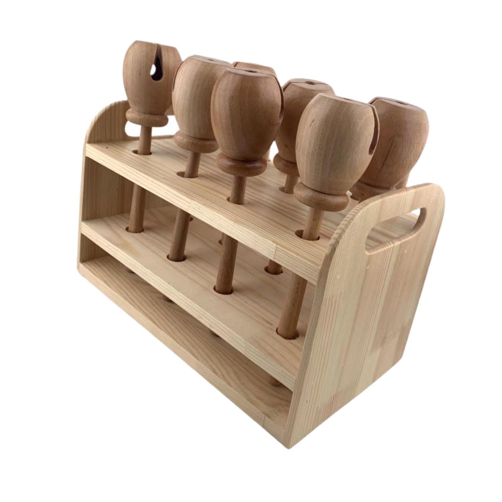 Generic 8X Maracas de Madera pintadas a Mano Instrumento Musical Maracas de Arena para Fiesta KTV