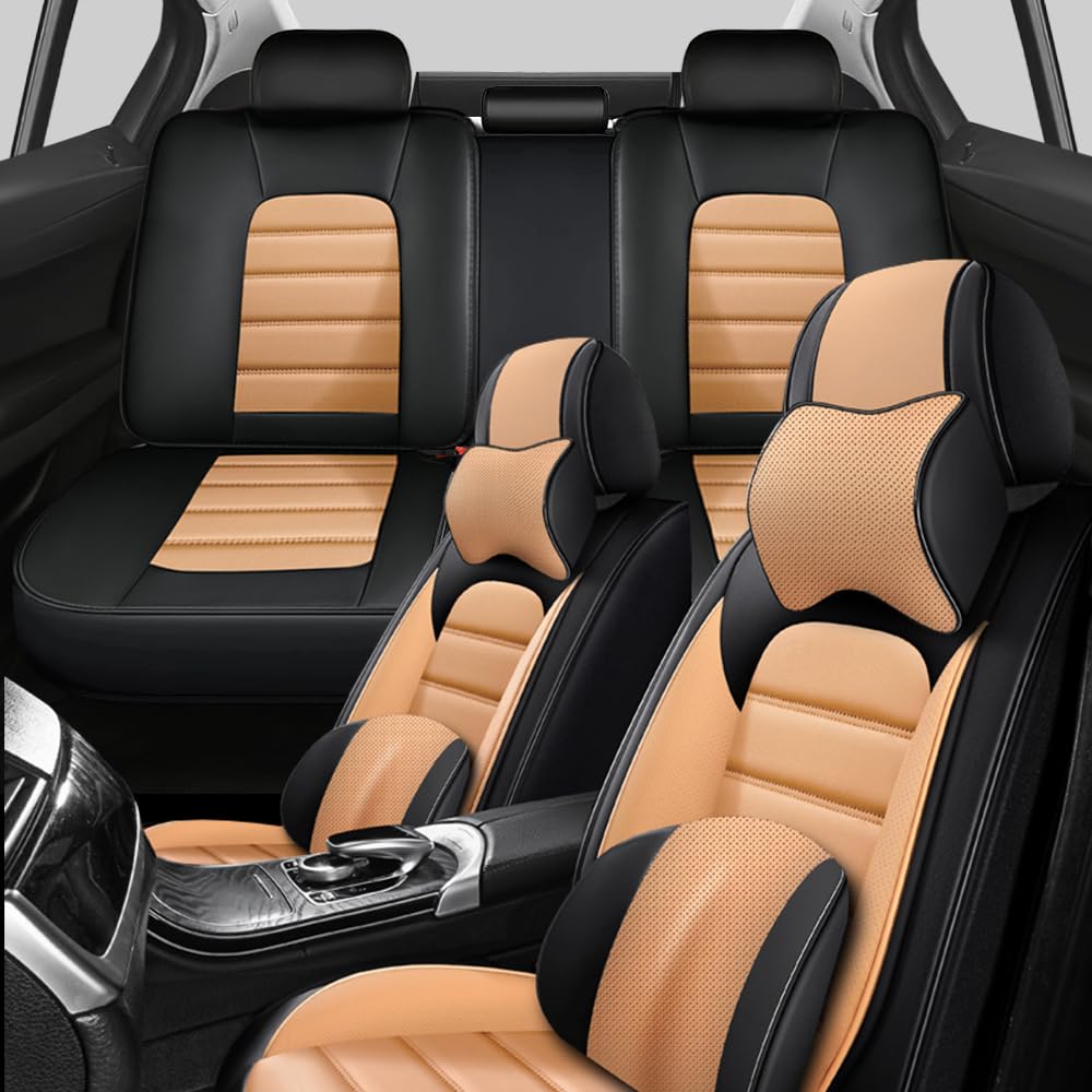 CVQAZ Car Seat Covers for Lexus NX 350 2022-2024 Premium Leather Seat Cover Waterproof Anti-Slip Seat Covers All Weather Car Seat Automotive Seat