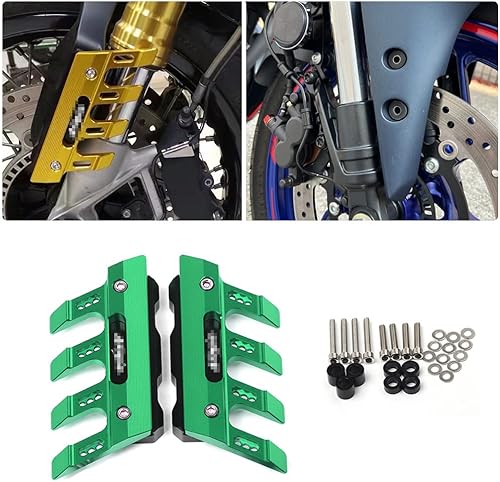 Miniatura 7 de Para Kawasaki Ninja 650 400 GTR1400 motocicleta delantera horquilla protector Fender anticaída deslizante Guardia Accesorios guardabarros