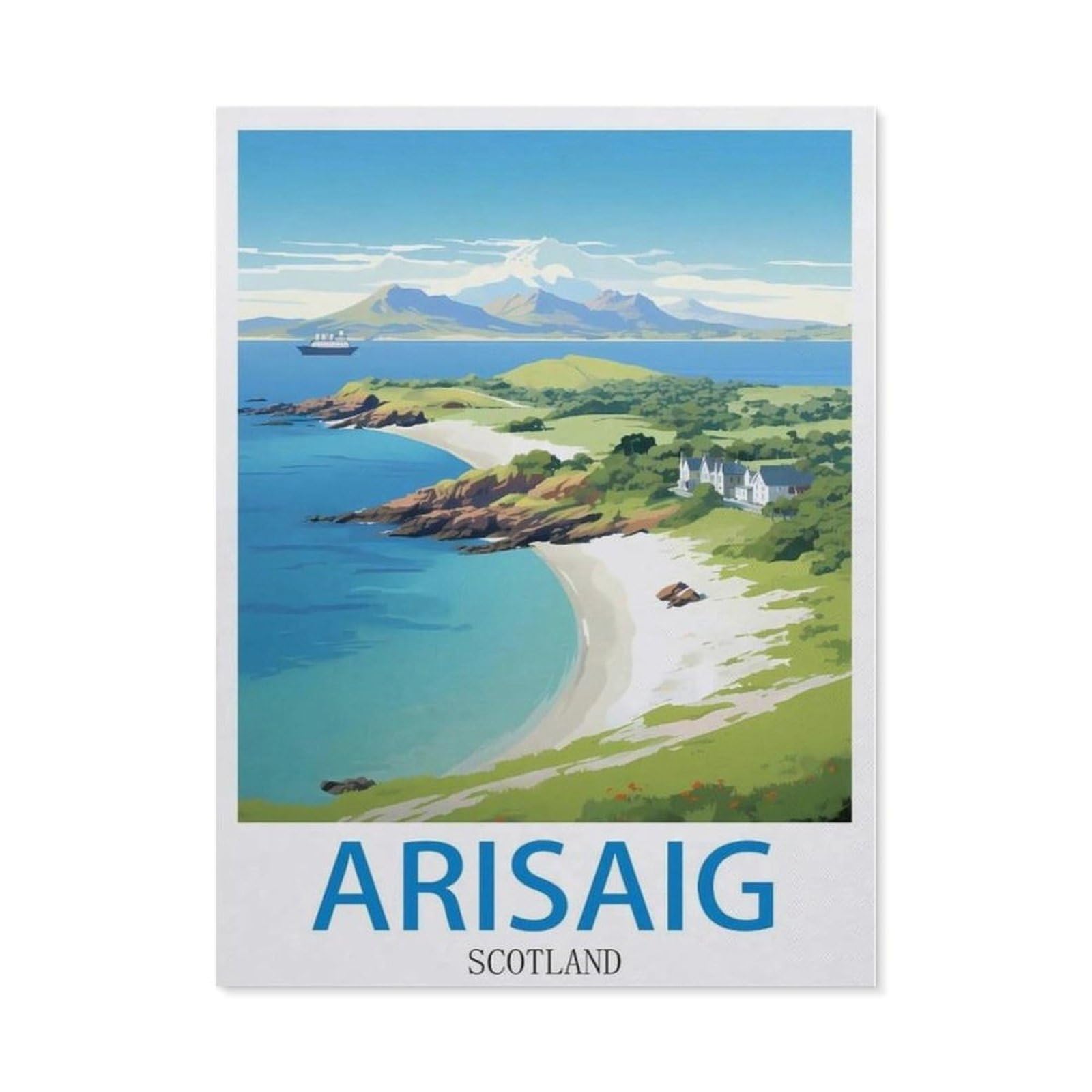 BEAYODKP 5D Diamond Painting，Arisaig Scotland（30 x 40 cm）