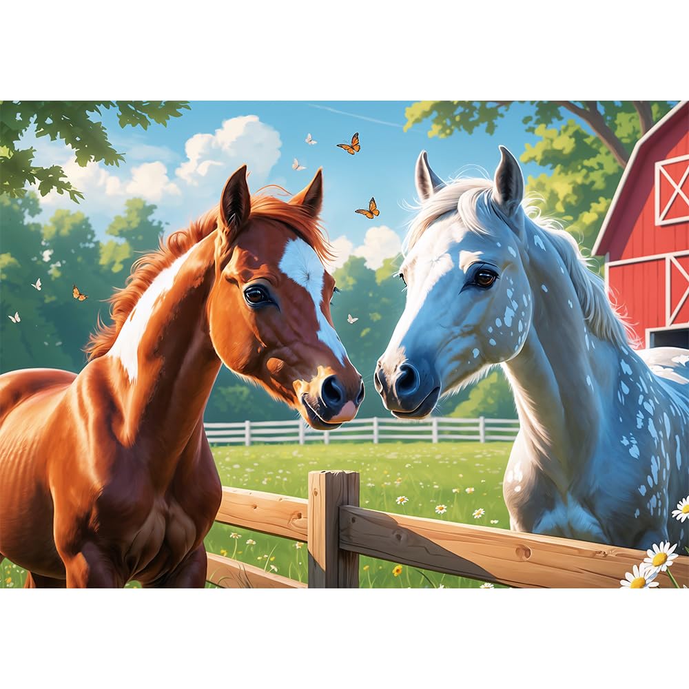 Puzzle Chevaux blancs au galop - Puzzle - Puzzle 500 pièces - Sinterklaas cadeaux