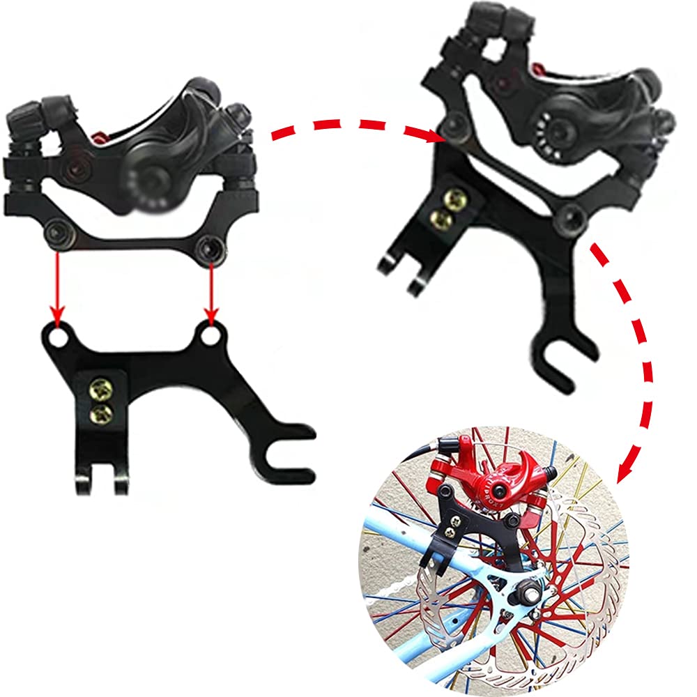 Support adaptateur de frein à disque réglable, avec tige de