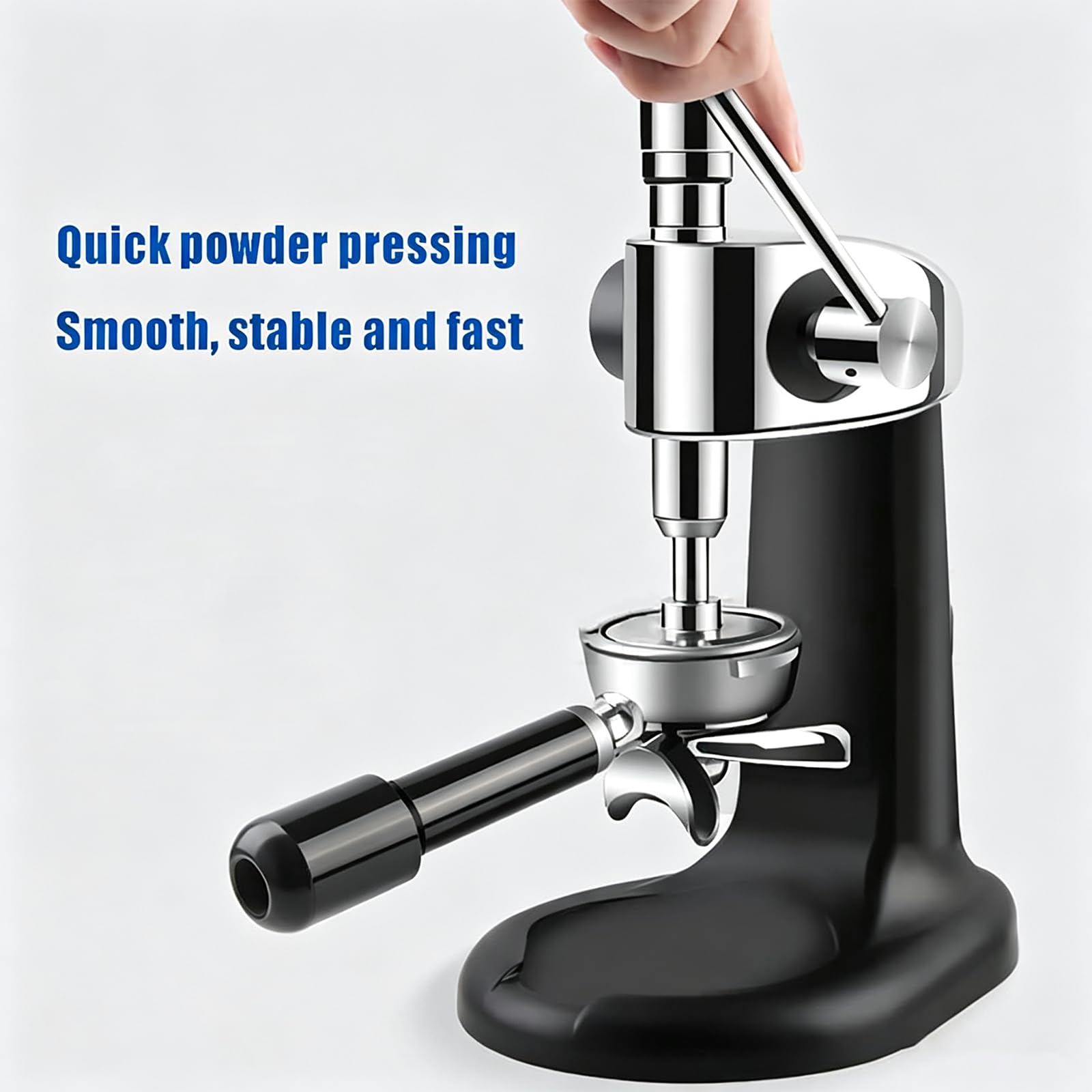 Prensador Para Café Espresso De 58 Mm, Herramienta Manual Para Compactar | Prensador Manual para Café que Garantiza una Compactación Uniforme del Café en Acero Inoxidable, Diseño Desmontable para Uso