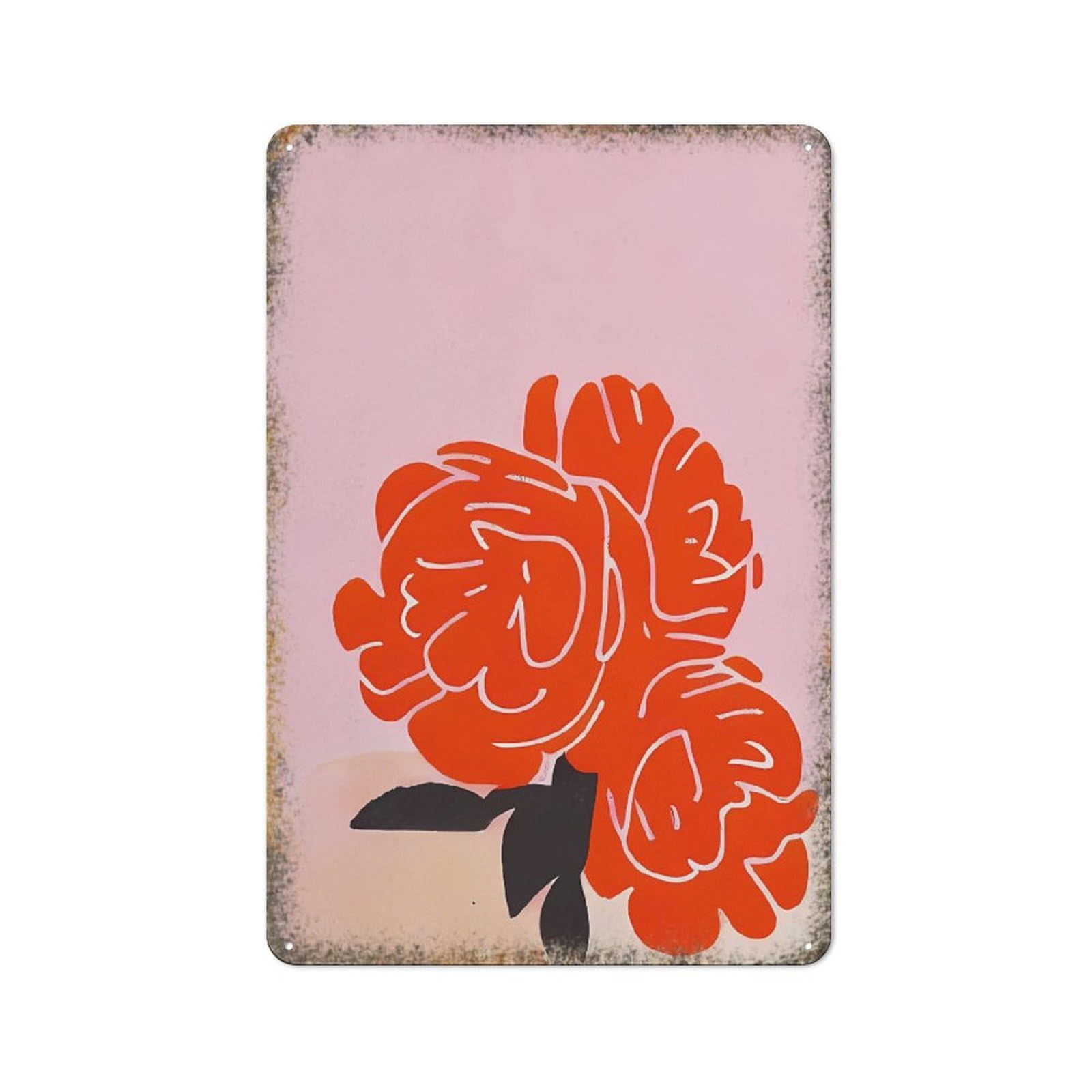 Vintage Peonies Floral Wall Art Plant Lovers Home Wall Decor 8 * 12inch