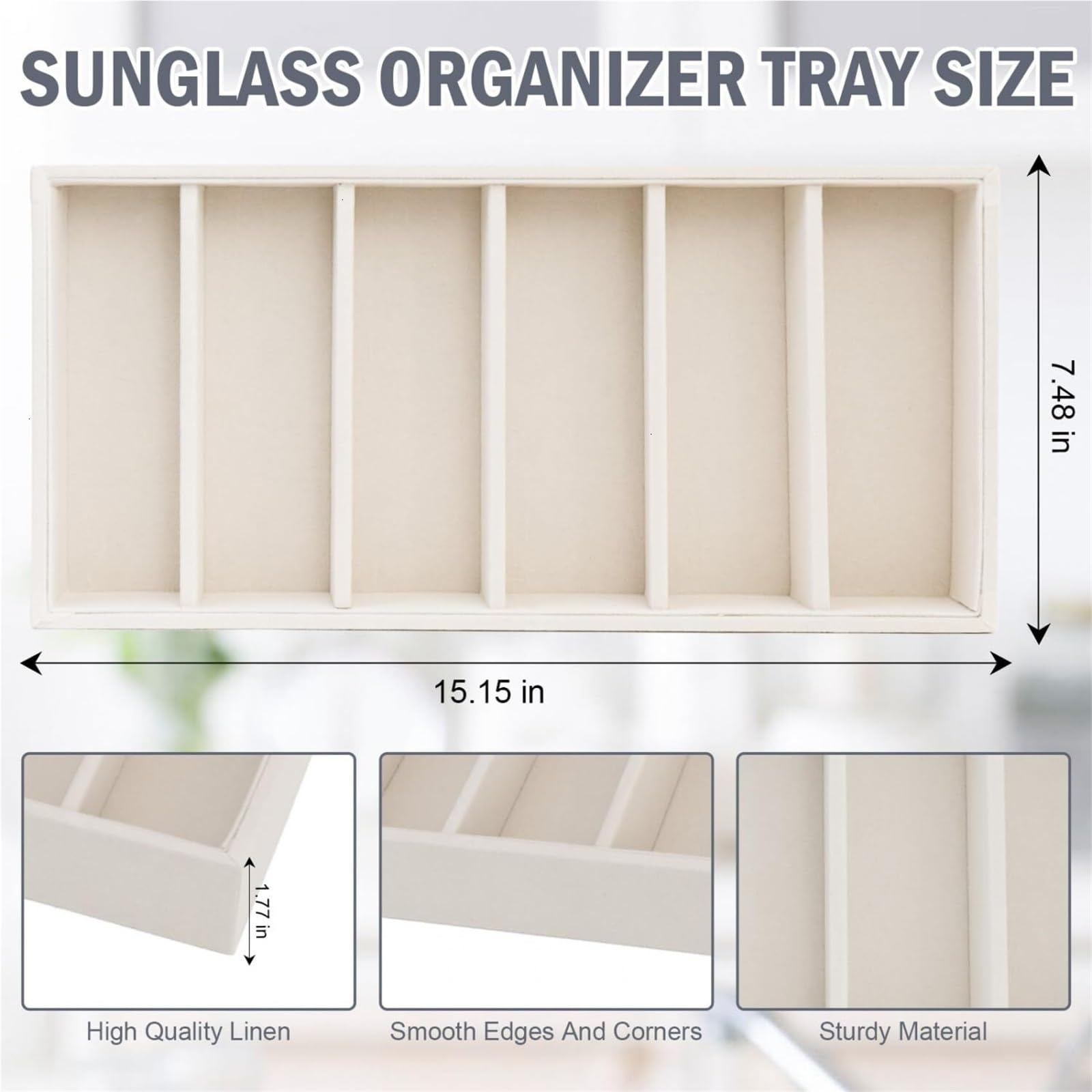 Brillenbox Vielseitig Samt Brillenhalter Tablett Aufbewahrung Brillen Organizer Schublade Display Sonnenbrillen Aufbewahrung