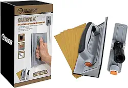 ROLLINGDOG Lixadeira de canto - Lixadeira de drywall, lixa de malha de óxido de 6 peças para limpeza e polimento de paredes de canto