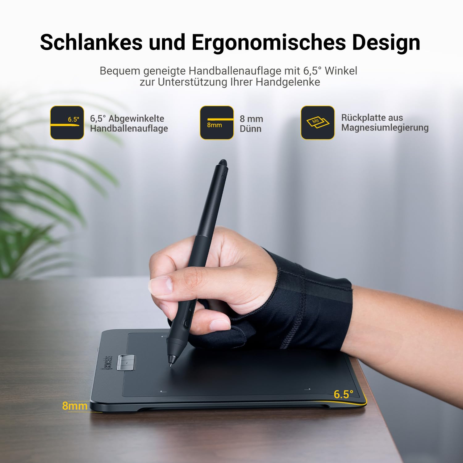 Xencelabs Pen Tablet Small Grafiktablett Wireless Professionelle Zeichentablett Ultradünnes Tragbares Stifttablett mit 2 Stiften 16:9 Zeichenpad Drawing Tablet für Windows-ARM/Windows/Mac/Linux