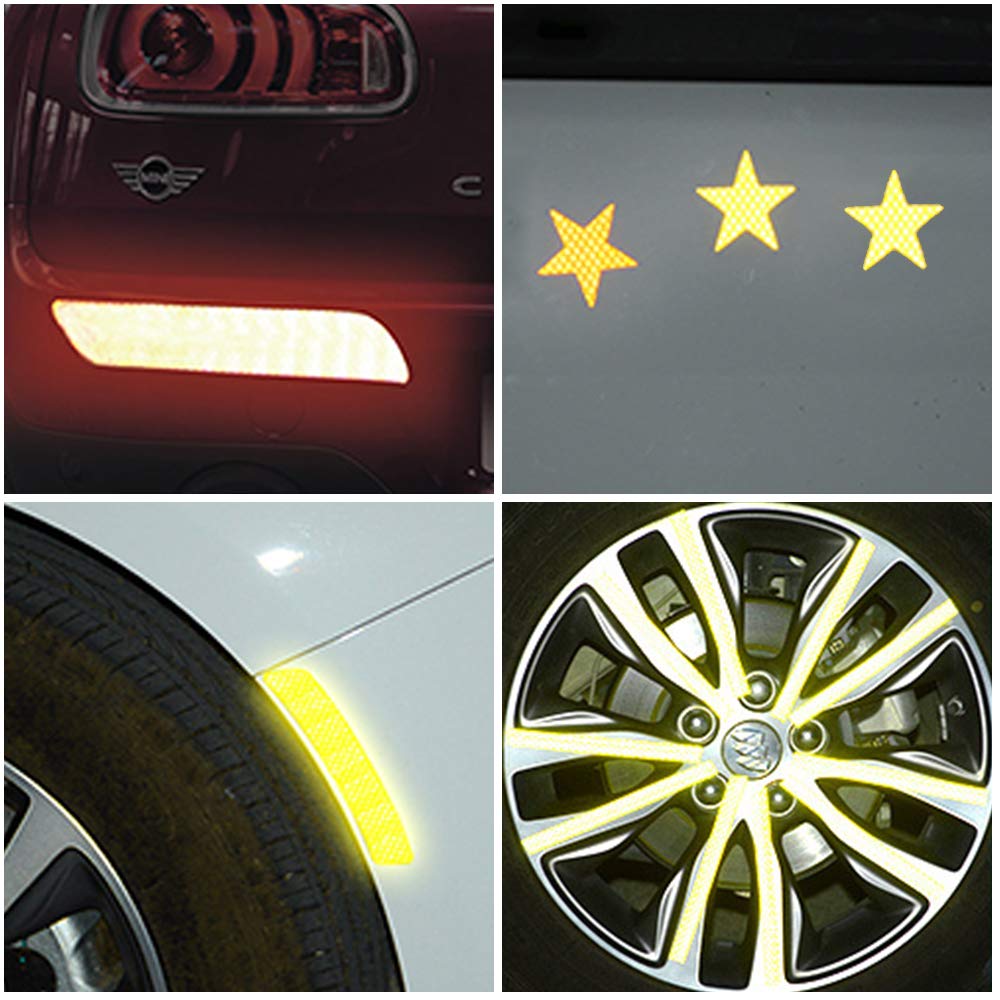 60 Stuks Reflectorstickers – Stervorm – Zelfklevend – Voor Fiets, Motor, Kinderwagen & Helm – Zichtbaarheid & Veiligheid