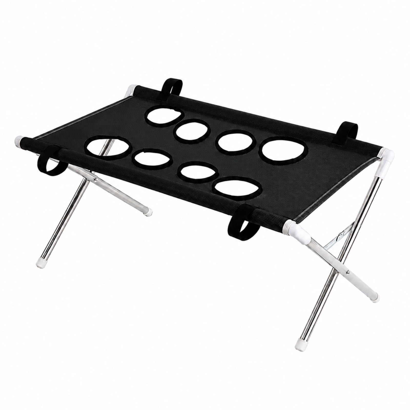 Pet Shower Holder, Foldable Pet Bathing Stand, Pet Grooming Hammock，Black