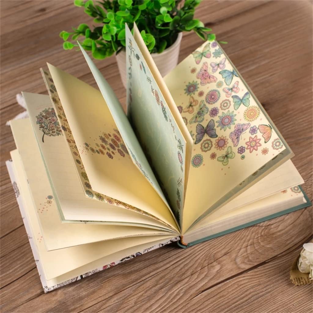 EDDGE Vintage Secret Garden Notebook Sprial Diary Agenda Planner Regalo Escuela Papelería