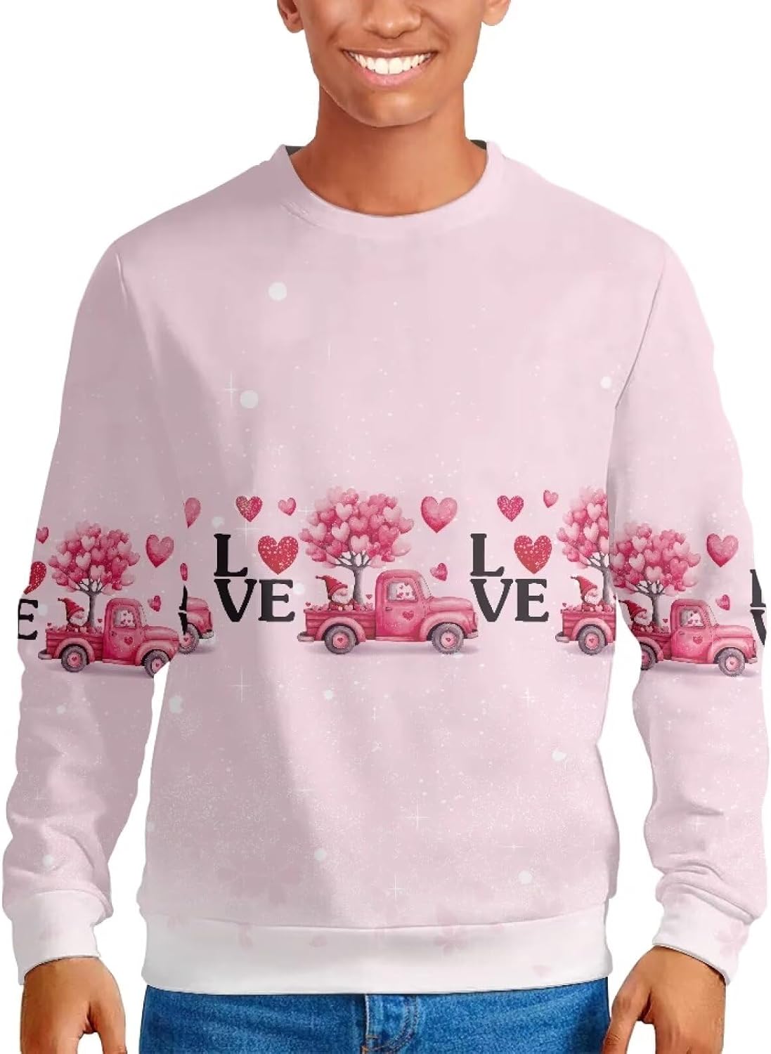 Amzbeauty Men's Fashion Pullover Sweatshirt Soft Cotton Blend Casual Wear Durable Design