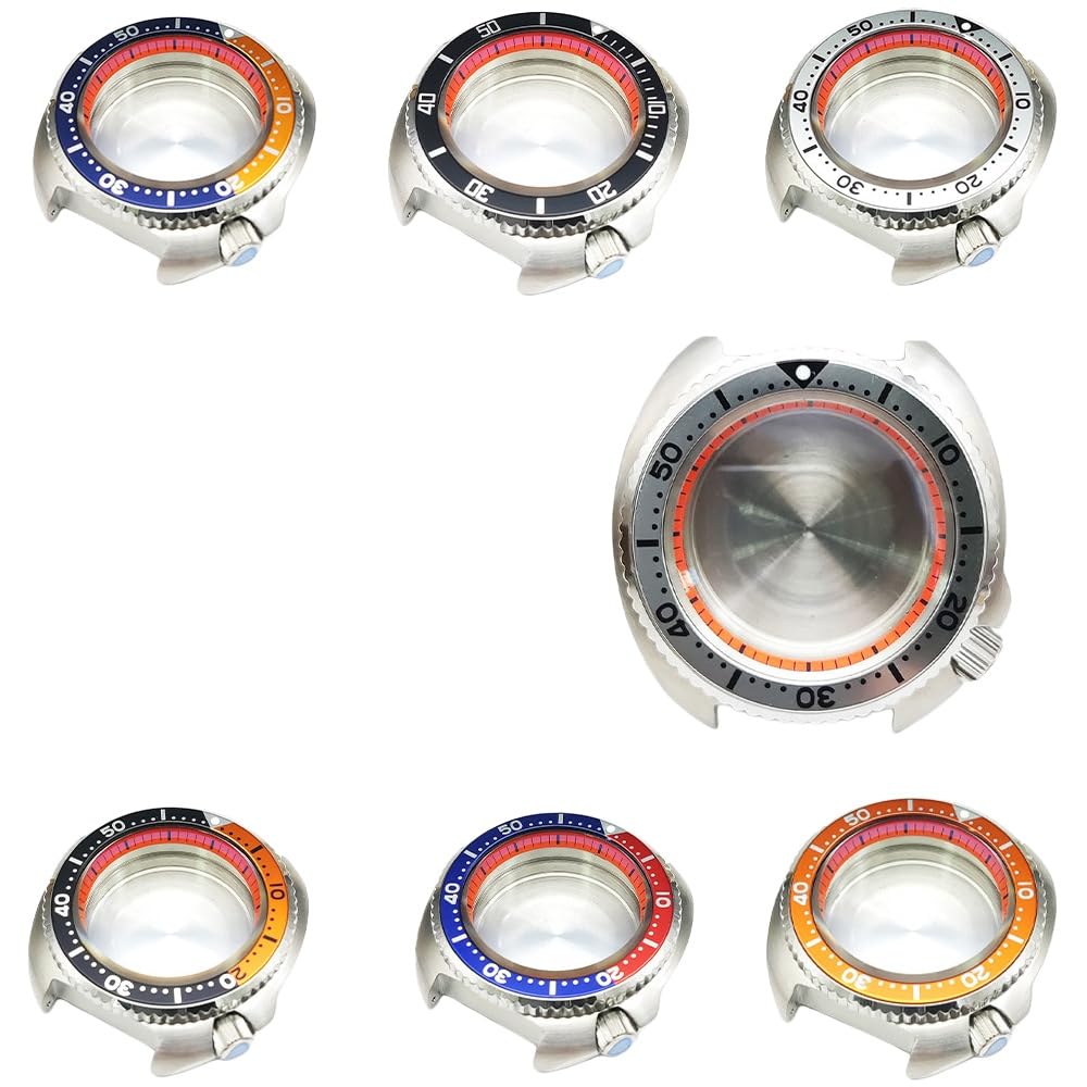 43,5mm Poduszka Koperta Zegarka Kit, 4.2 Korona Pasuje dla NH35 NH36 Mechanizm, Zamiennik Zegarek Modyfikacja Części dla Seiko Prospex Turtle