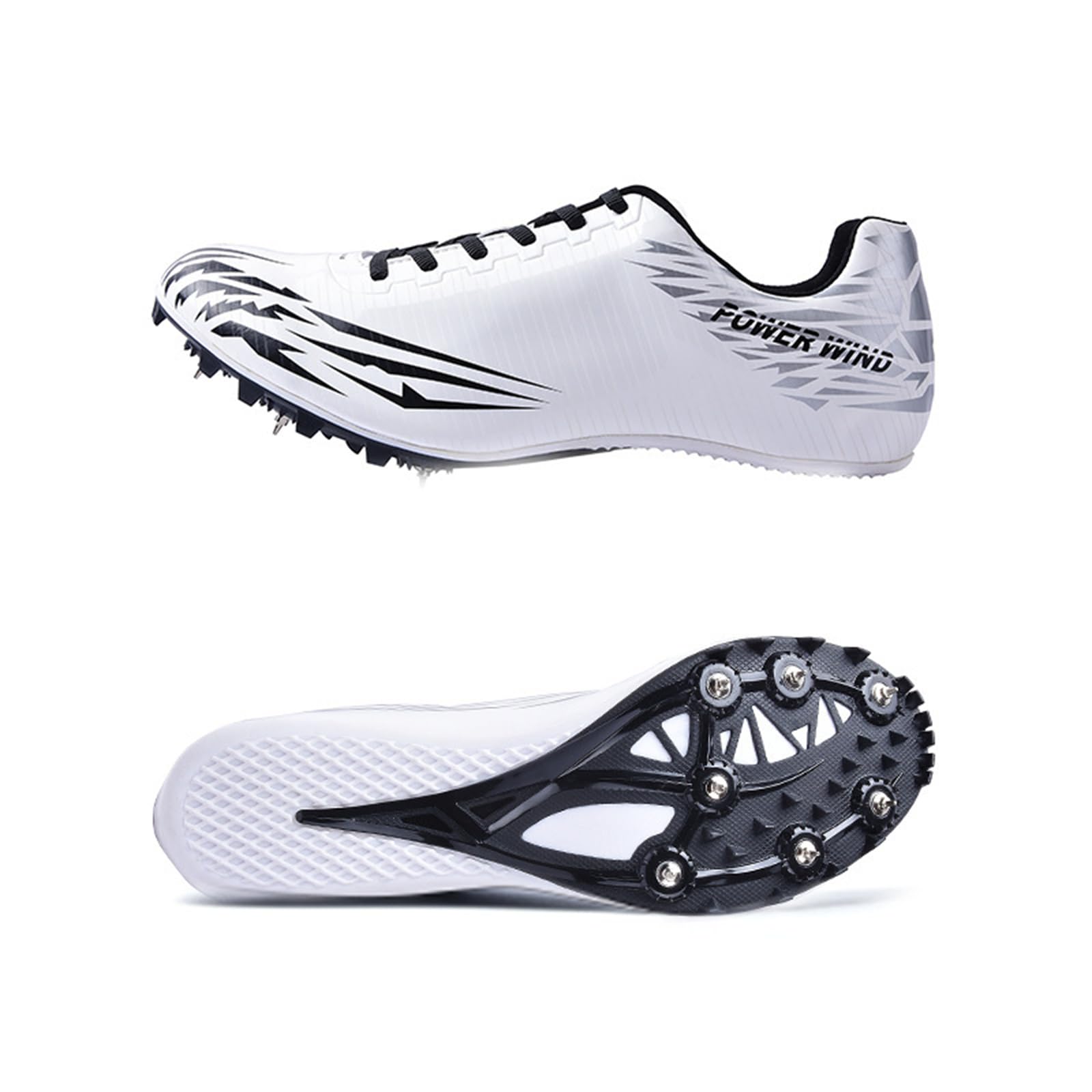 Zapatillas De Atletismo,Spikes Atletismo Unisex Zapatos de Atletismo Antideslizantes Juveniles con Clavos y Sprint Hombre Mujer