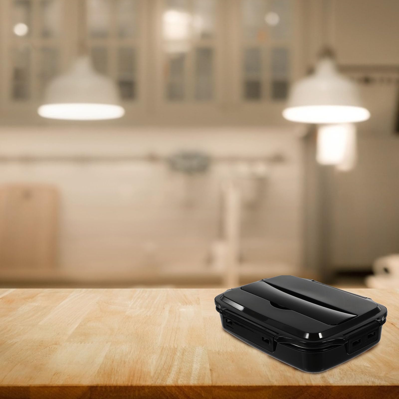 LABRIMP 1pieza Fiambrera De Acero Inoxidable Dividida Caja De Almuerzo Hermética Cubiertos Para Comidas El Trabajo y Uso Diario