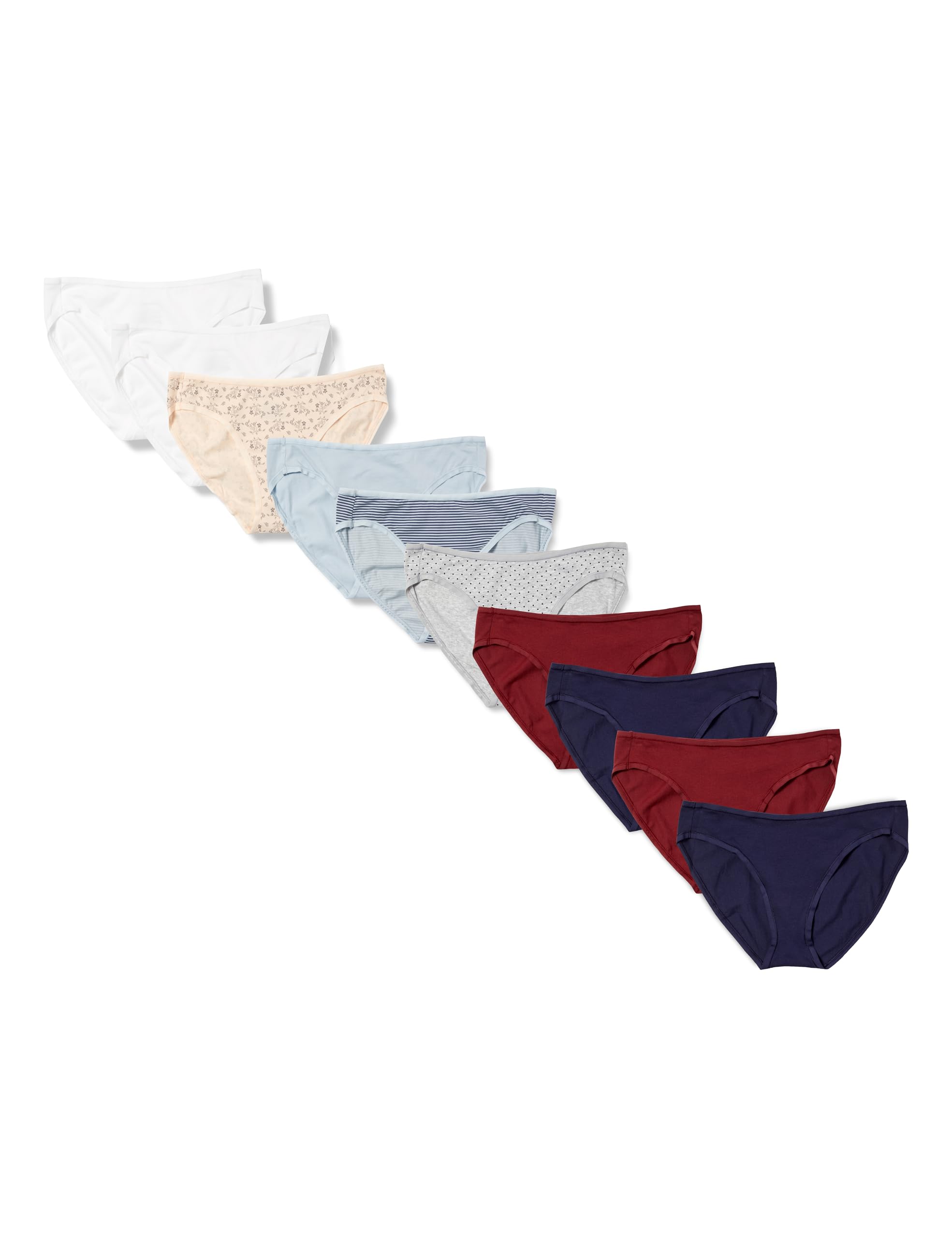 Amazon Essentials Women's Multi Pack Bikini Panties Cotton