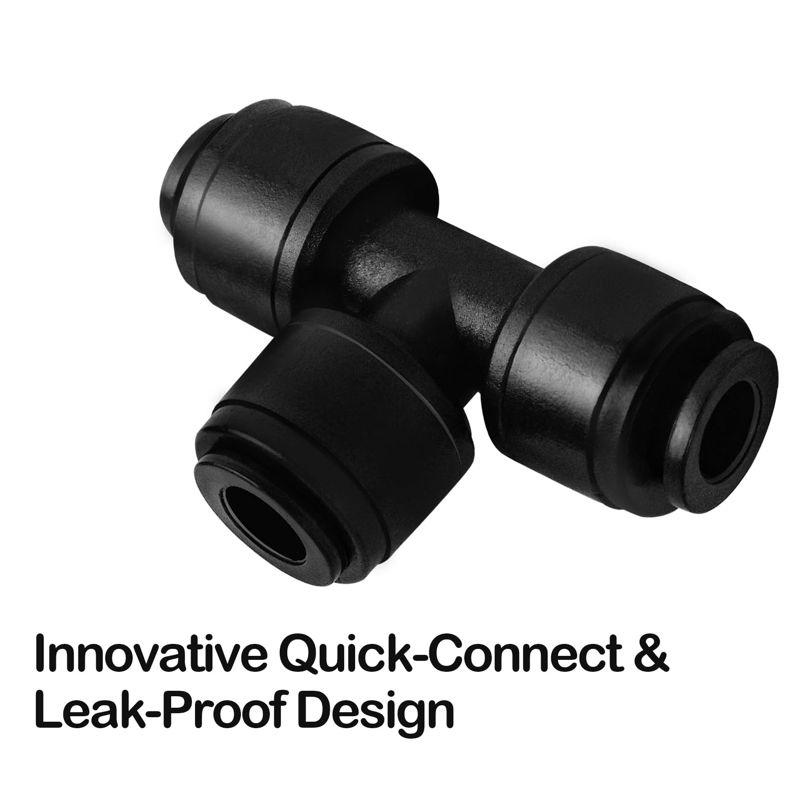 Raccordi per irrigazione a goccia da 1/4 di pollice, 40 pezzi di collegamento push-to-fit per tubi di irrigazione da 1/4", kit di connettori a goccia per sistema di irrigazione da giardino e