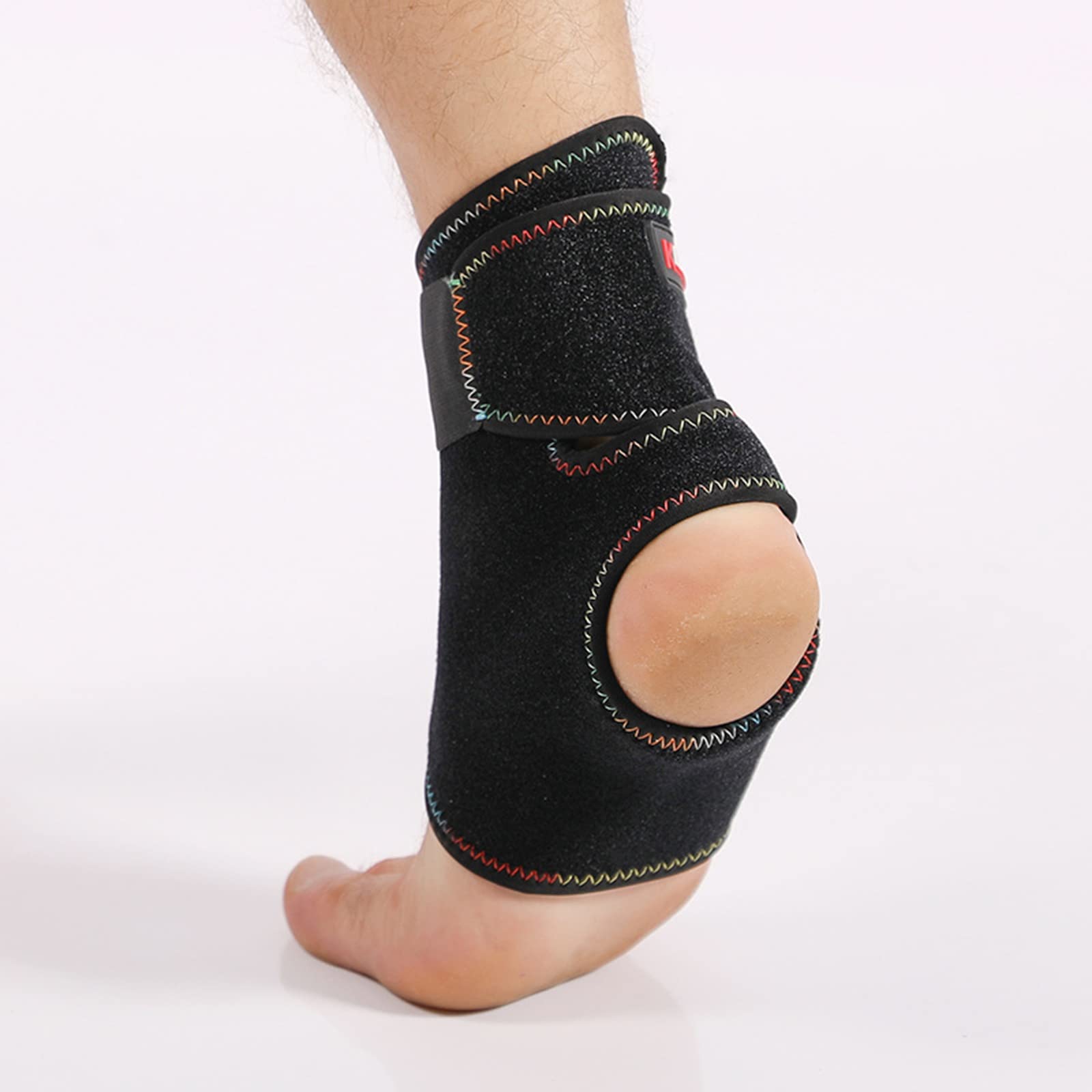 Tobillera de soporte de 2 unidades, resistente al agua, para natación, correr, buceo, envoltura de compresión para pies para hombres y mujeres, ideal para esguinces, tendinitis, soporte atlético
