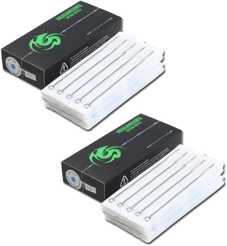 Dragonhawk Tattoo Needles Assorted Liners and Shaders 100 Pcs