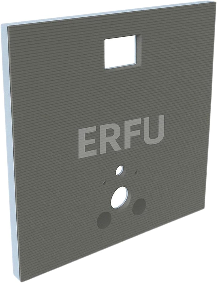 XPS I Board 1245 x 1200 mm x 20 mm - Waterproof Panel for Toilet Bases, Extruded Lightweight Insulation Polystyrene Pre-Drilled