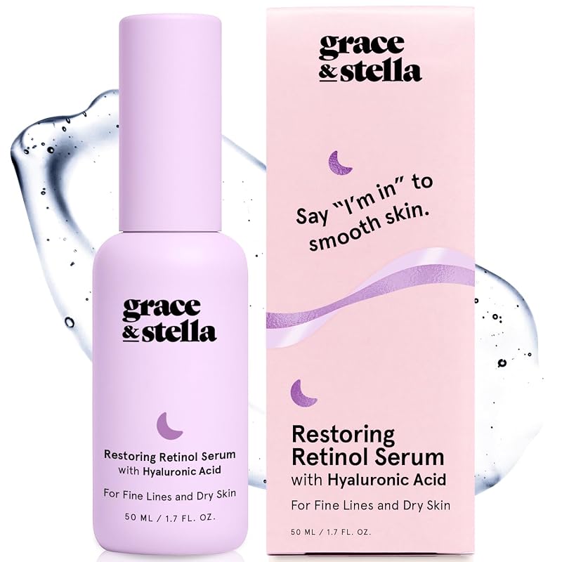 Sérum facial grace & stella com retinol e ácido hialurônico, 50 mL