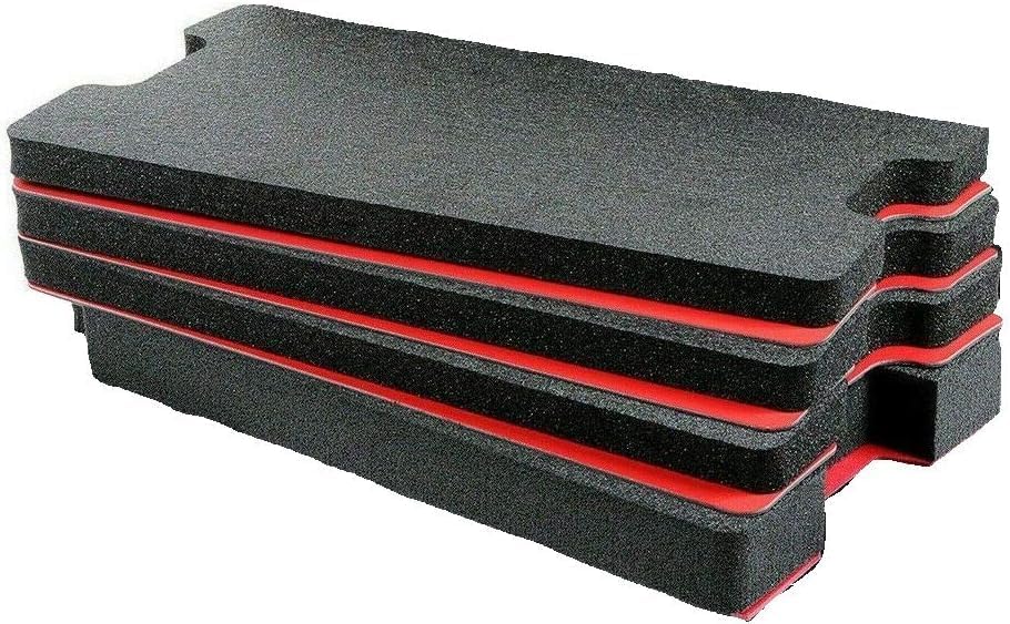 Tool Foam Set for The Pelican V525 Vault Case. Tool Control Foam with Hard Plastic Bottoms.