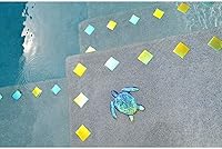 Vista 3 de Artistry in Mosaics Mosaico metálico de cerámica para piscina (2 x 2 pulgadas, serie fusión) (2 x 2 pulgadas, zafiro)