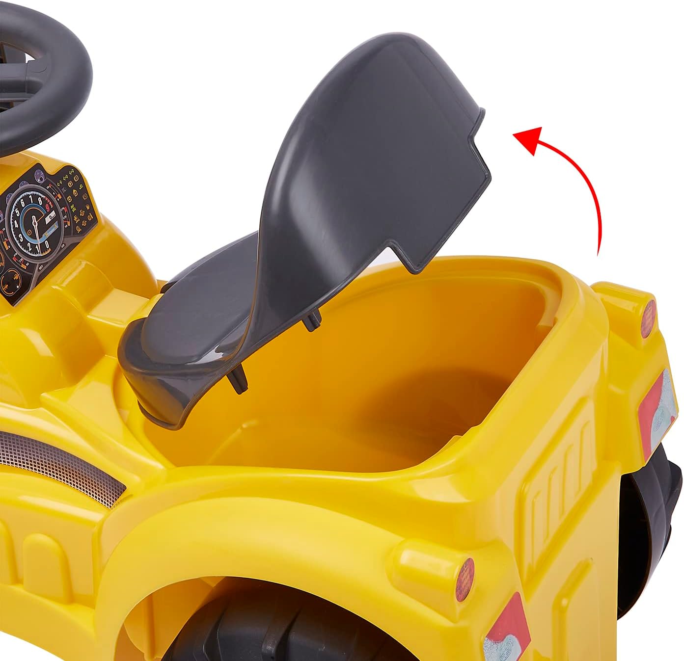 Ecoiffier 497 Tracto Excavator Carrier JOUETS ECOIFFIER-497-Ride-on Shovel-Outdoor Game for Children-12-36 Months-Origin France Guarantee, Yellow