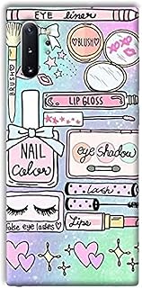 جراب خلفي بطباعه ميك اب لهاتف سامسوج جلاكسي نوت 10 بلاس من كايس بوكس لسامسونج جالاكسي بلس البولي كربونات متعدد الالوان، لسامسونج جالاكسي نوت بلس