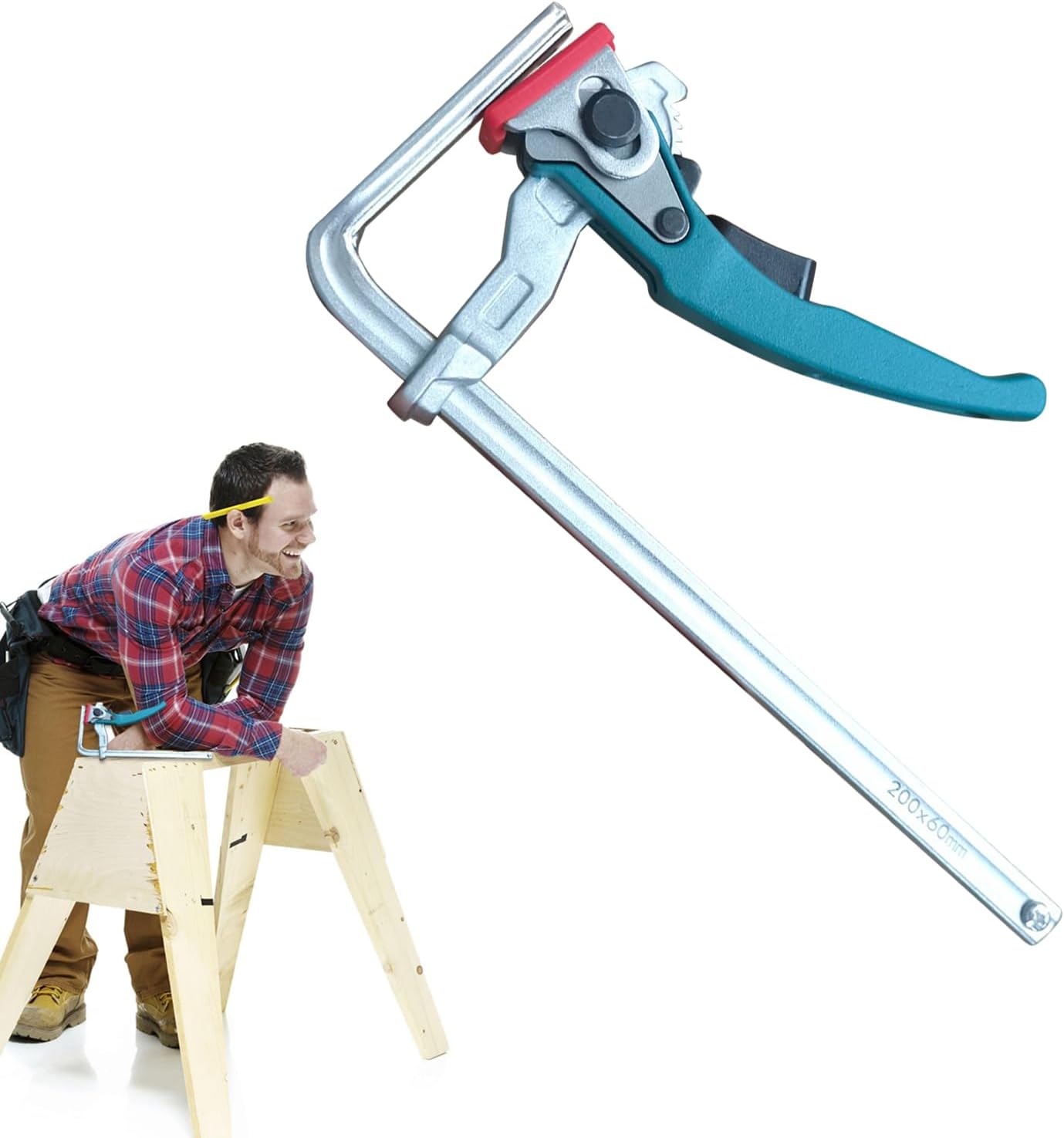 Track Saw Clamps | Portable Woodworking Ratcheting Clamp,Bar Clamp, Alloy Steel Quick Track Saw Clamps, MFT Table Tools for Home Woodworking