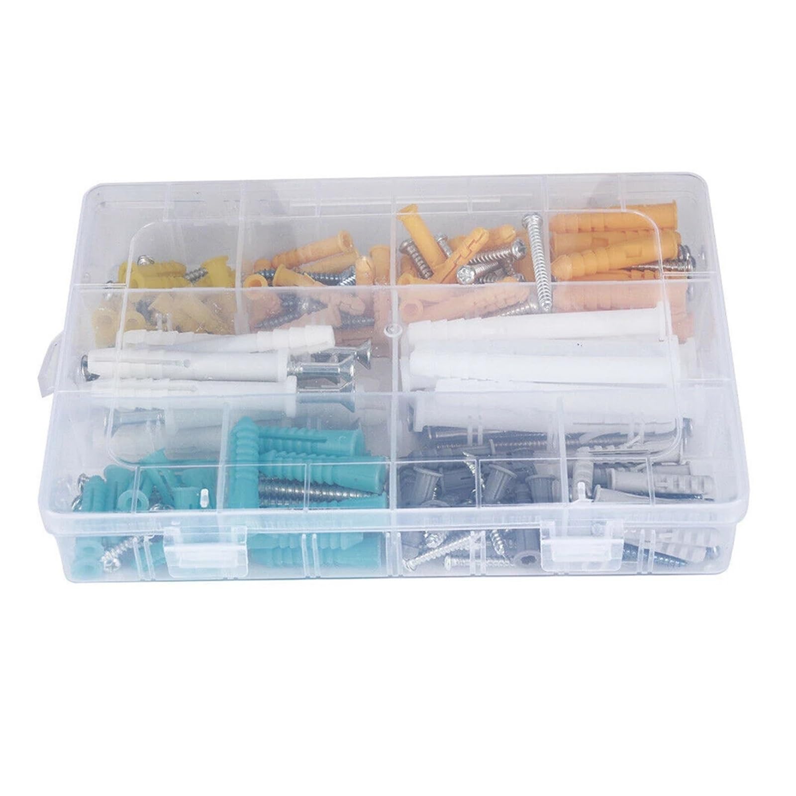 200 teile/satz Kunststoff Selbst Expandierende Trockenbau Anker Schraube Anker Sortiment Kit Edelstahl Wand Dübel M4 M5 Lucky
