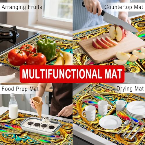 Image of Nuxovilar Dragonfly Stove Cover Diatom Mud 20.47x28.34 In