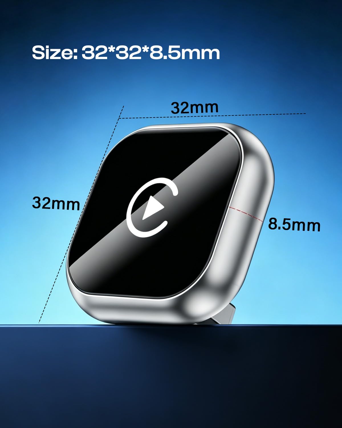 Wireless CarPlay Adapter mit GPS und Navigationsunterstützung für Fahrzeuge ab 2016, 5GHz WiFi, Auto-Connect, Niedrige Latenz, OTA-Updates