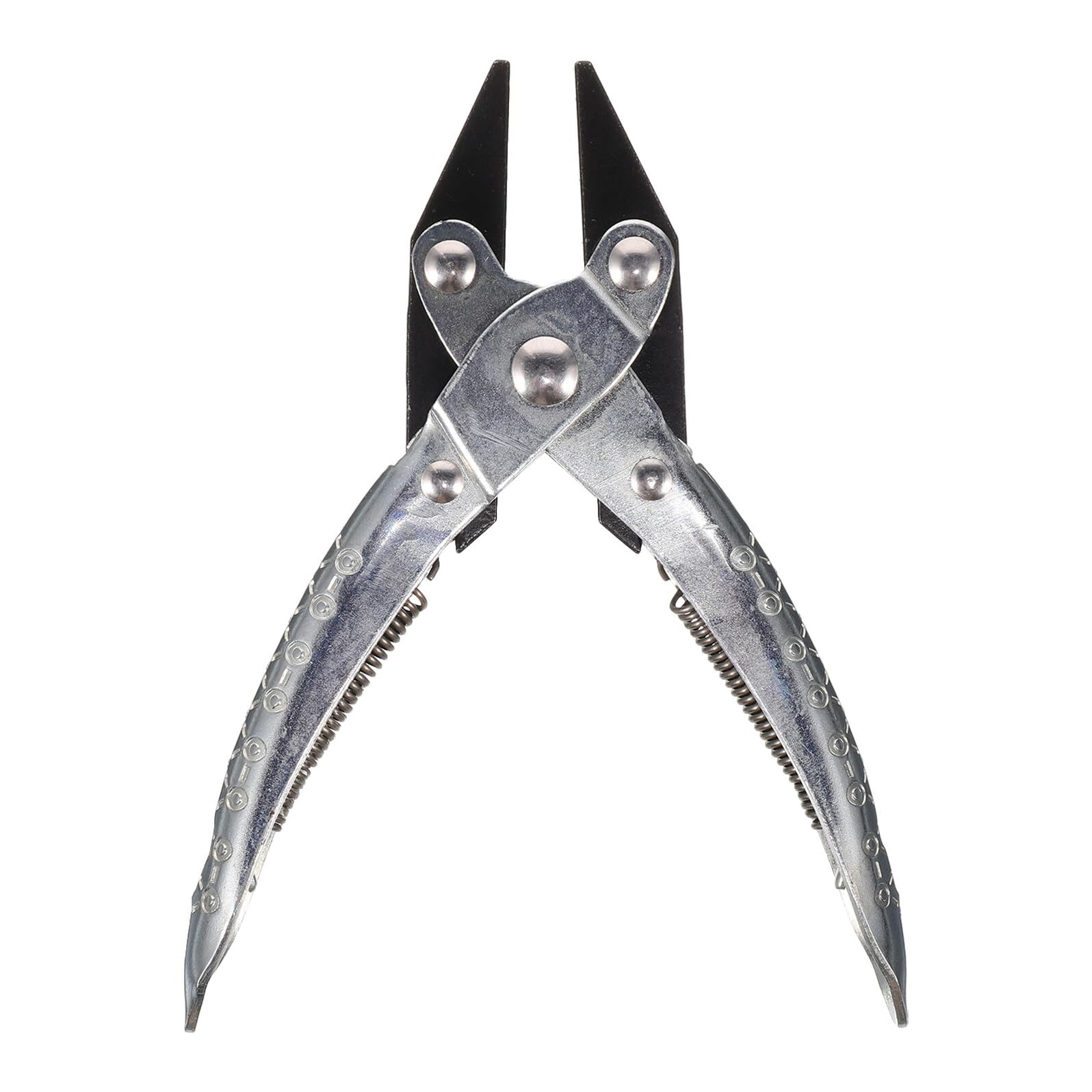 Hemobllo Pinze per Gioielli a Becchi Piatti Molla Pinze a Ganasce Parallele per Creazione e Riparazione di Gioielli Strumenti Manuali Precisi per Lavori Artigianali di Bigiotteria Adulta