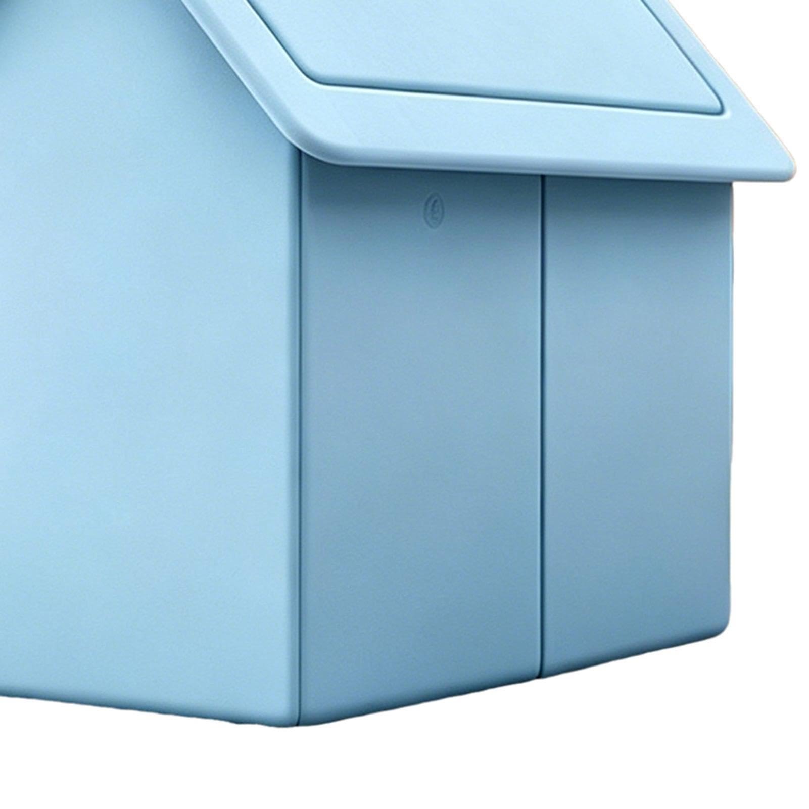 Niche pour chat d'extérieur rafraîchissante | Niche semi-fermée pour animaux de compagnie | Abri pour chat avec 3 bacs à glace | pour jardin, jardin, terrasse, pelouse, porche, ferme