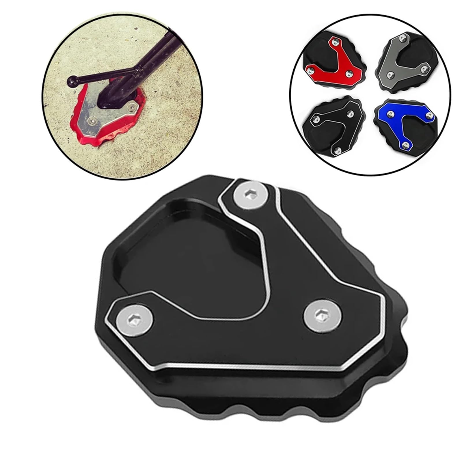 Caballete Lateral para Motocicleta para Honda CL500 300 2023 2024 para CBR650F Accesorios(Black)