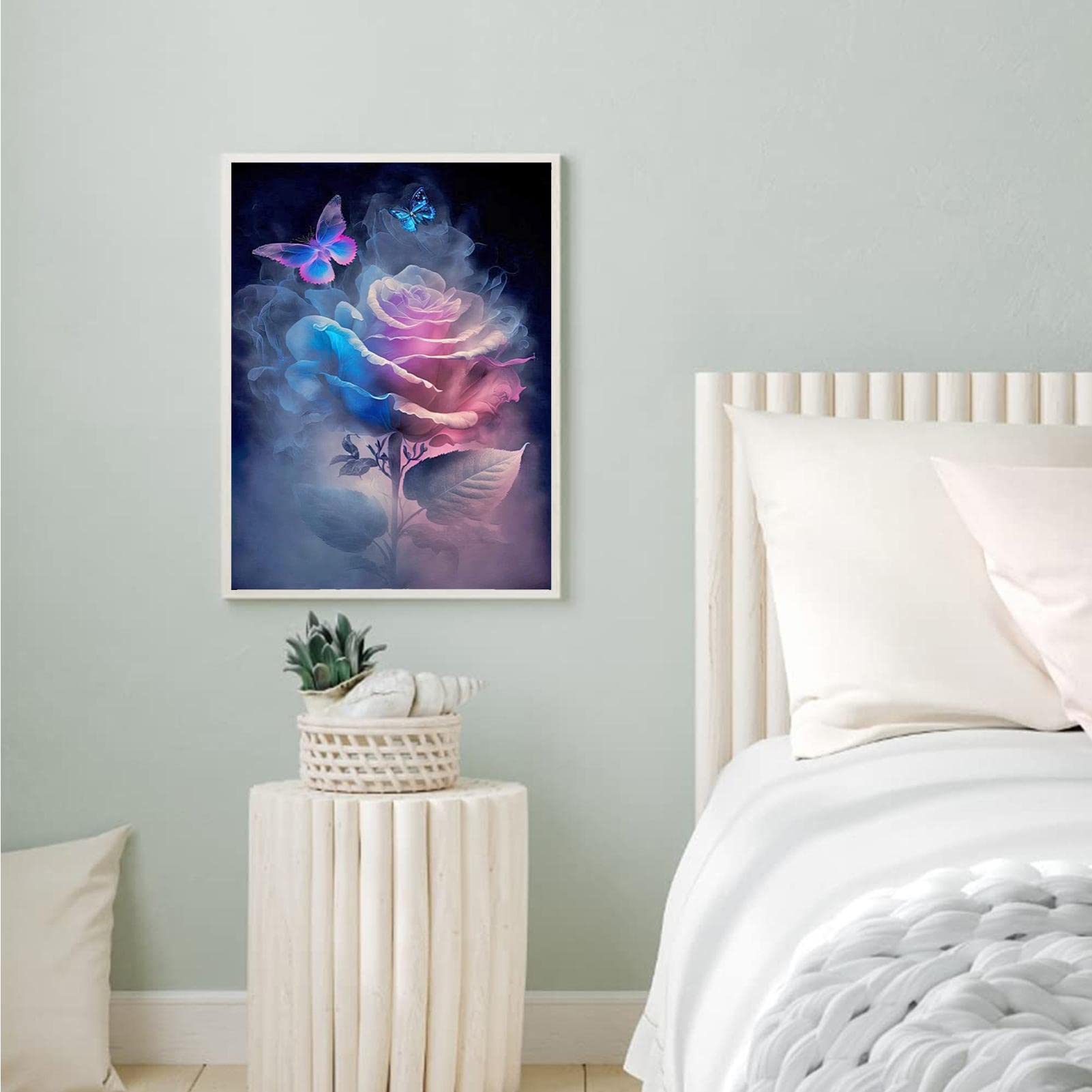 Kit per pittura con diamanti per principianti, kit per pittura a mosaico con fiori, 30,5 x 40,6 cm, kit per principianti, kit 5D con diamanti rotondi