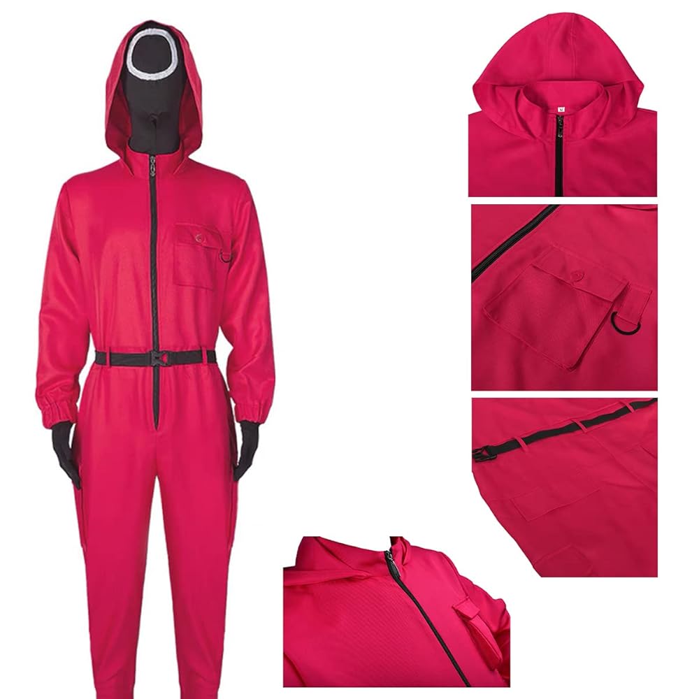 イカゲーム公式　韓国　ピンク　ジャンプ　スーツ　Lサイズ murariosutoa_xzl-cos-4