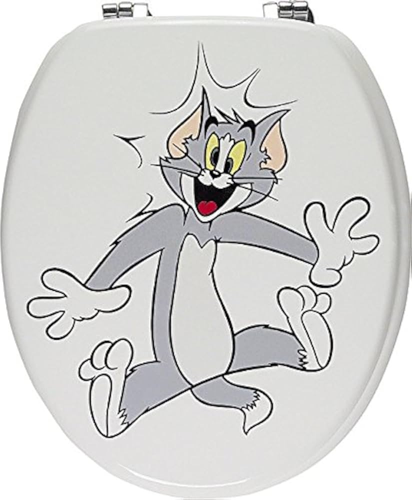 Sanitop-Wingenroth Toilet Seat with Cartoon Tom, Set of 1