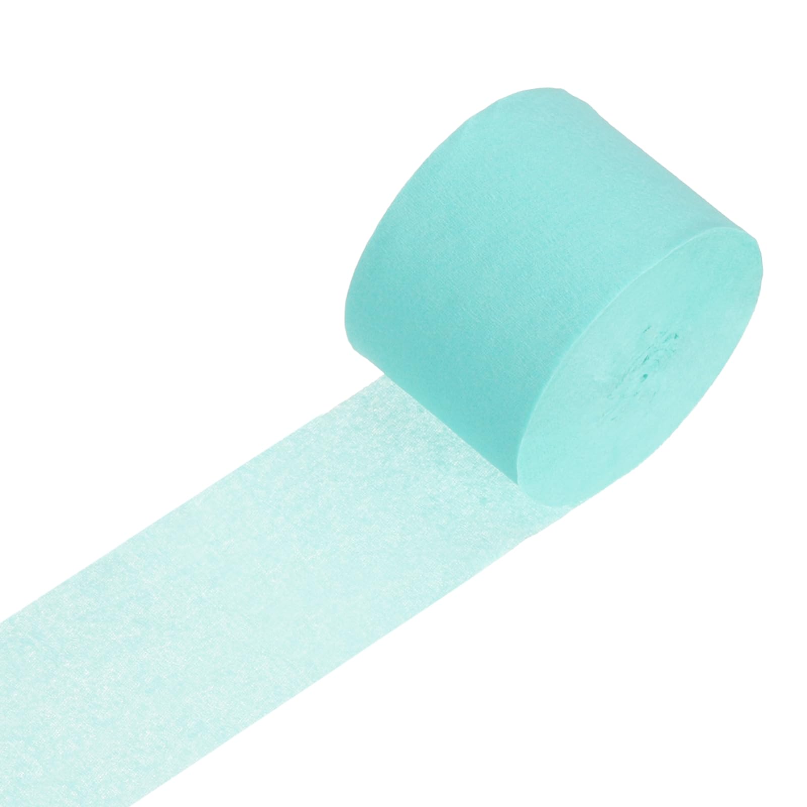 sourcing map 1 Roll 82 ft Crepe Paper Streamers, Wedding Decoration Streamers Party Decoration for Wedding Valentine's Day Festival Backdrop, Bright Blue