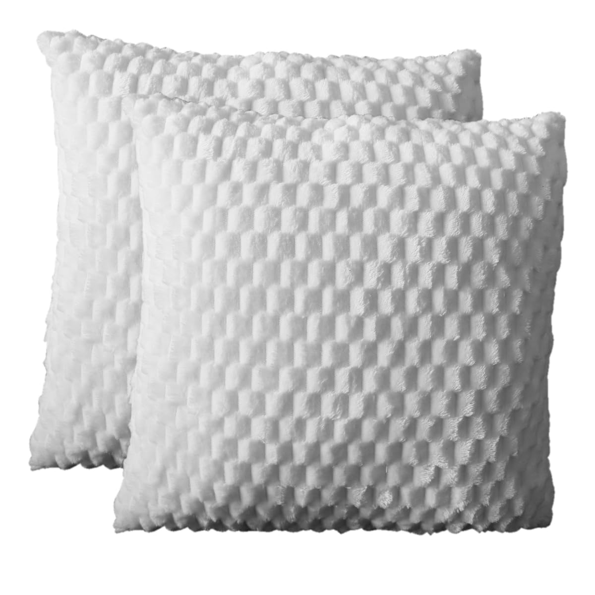 Bestenrose Set of 2 Velvet Cushion Covers Decorative Soft Plush Cushion Cover Livingroom Sofa Bedroom
