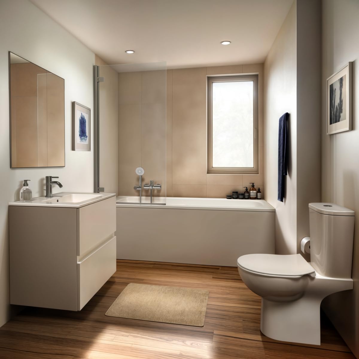 Ideal Standard - Ceraline, grifo monomando pequeño, grifo lavabo compacto con cartucho FirmaFlow, Easyfix, cromado