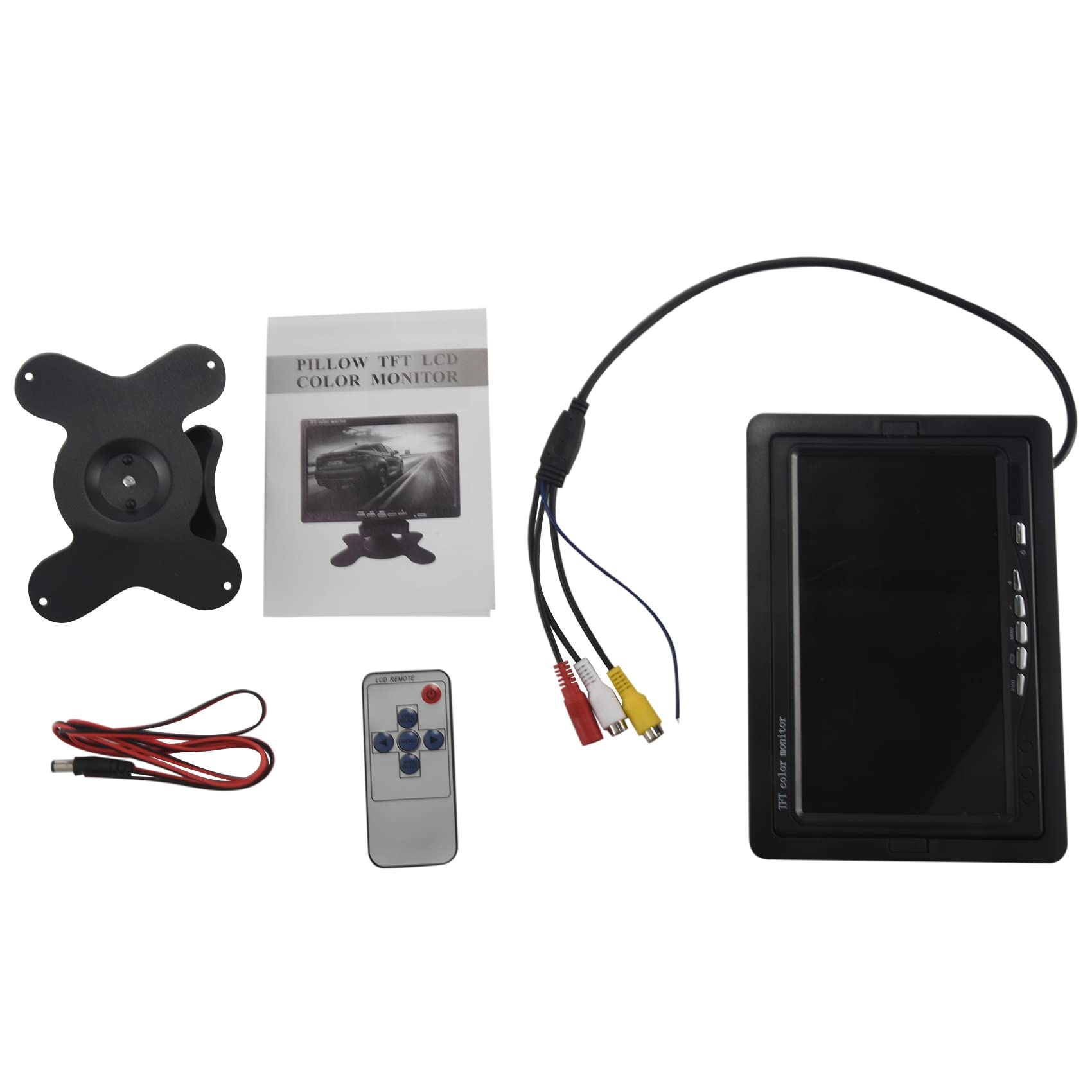 12V-24V 7 Pulgadas TFT LCD Color HD Monitor para CáMara CCTV Inversa de VisióN Trasera de Coche